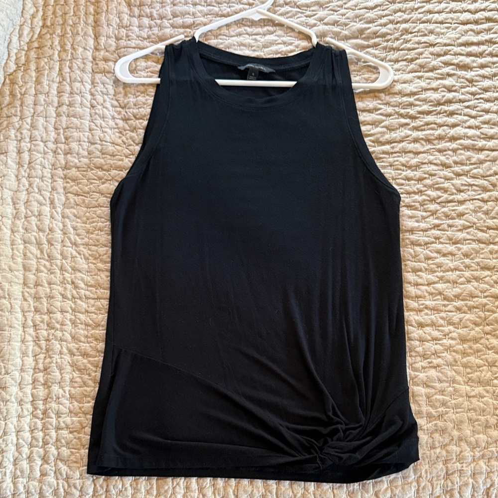 Banana Republic Black Tank Top With Twist Detail
